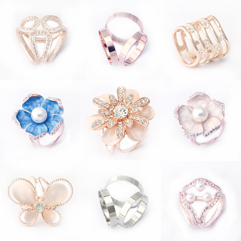 正品[三环丝巾扣]三环丝巾扣用法图解评测 三环丝巾扣使用方法图片_惠惠购物