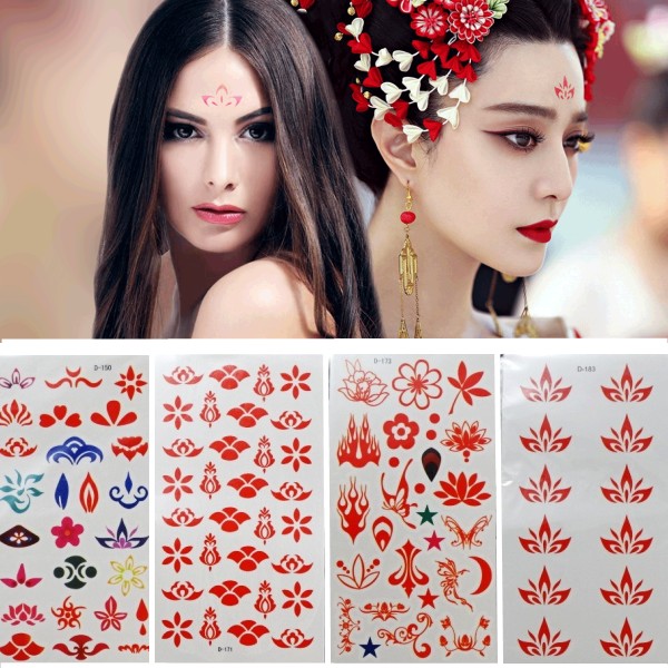 拉丁舞演出舞台妆亮片水钻眼妆贴纸创意眼影贴眼角钻贴眉心贴写真