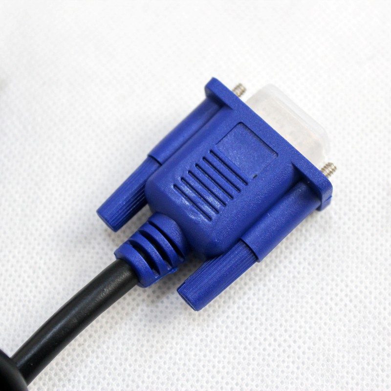 vga线 蓝色头3 5 b vga视频线 显示器连接电脑 15针vga