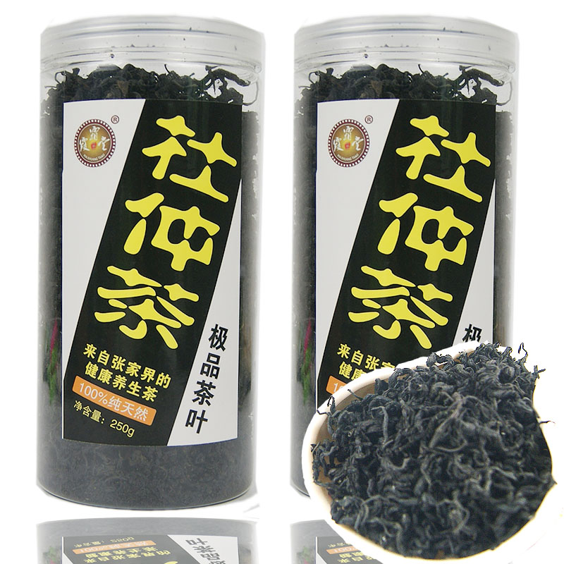 野生嫩芽杜仲茶正品张家界杜仲叶茶500克包邮 三罐装