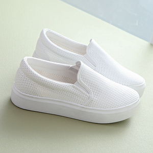 春季厚底帆布乐福鞋