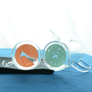 创意带盖玻璃杯