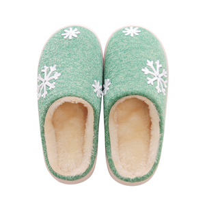 冬季可爱保暖厚底毛毛鞋拖鞋