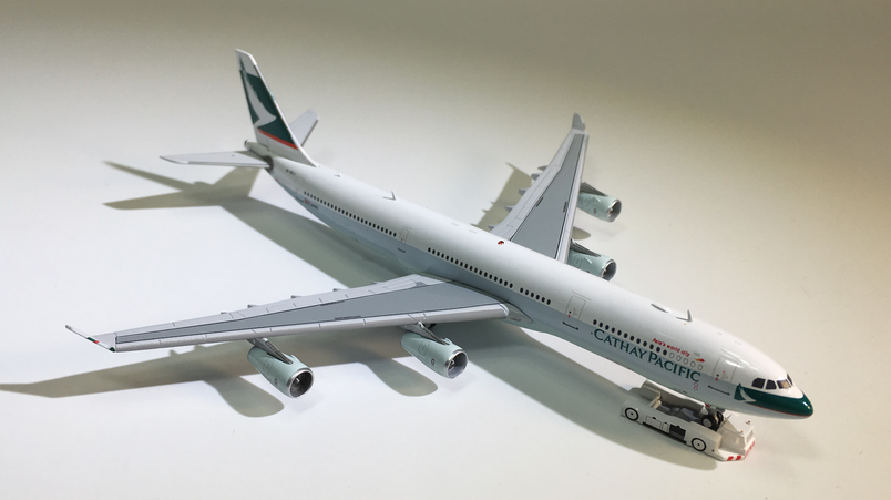 aviation 香港国泰航空 1:400 a340-300 合金客机飞机模型b-hxg