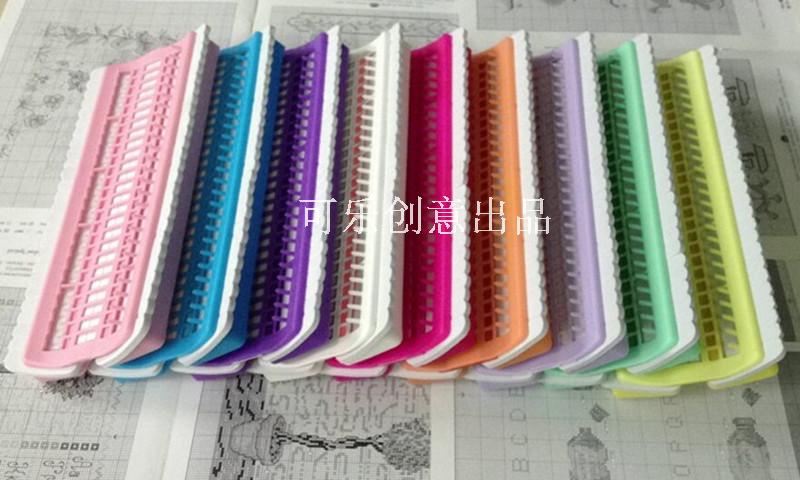 10色排线器 96.6包邮赠线板2片 50位可插针 十字绣工具 蓝色缺货