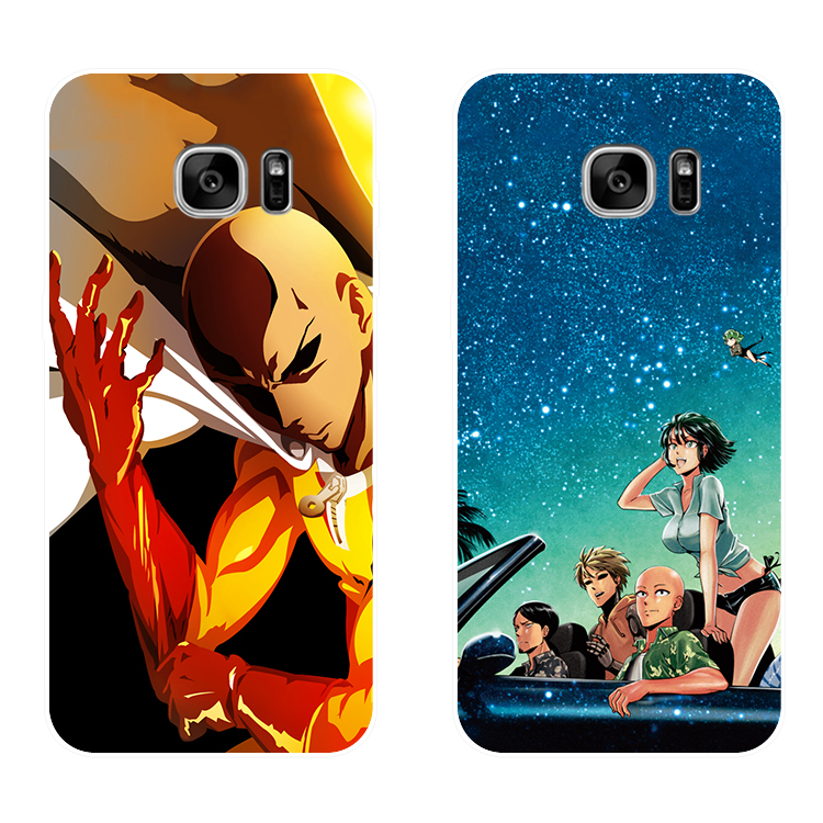s6/s6edge /s7edge/s8plus动漫一拳超人手机壳三星s8软硬硅胶后盖