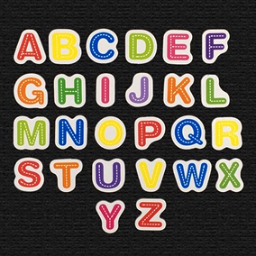 字母磁力贴英文字母大写26个书写顺序冰箱磁性贴儿童画板配件磁力