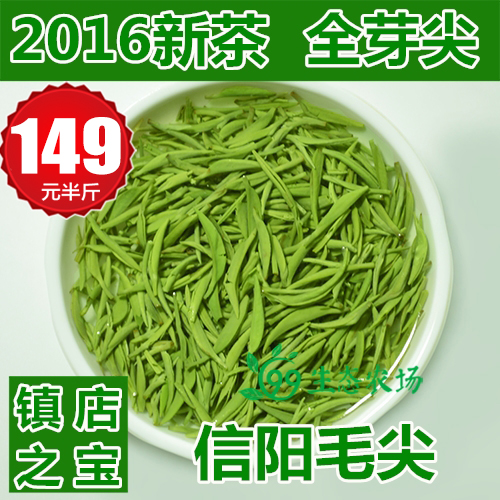 信阳毛尖2016新茶雨前特级嫩芽高山茶叶绿茶散装自产自销春茶250g
