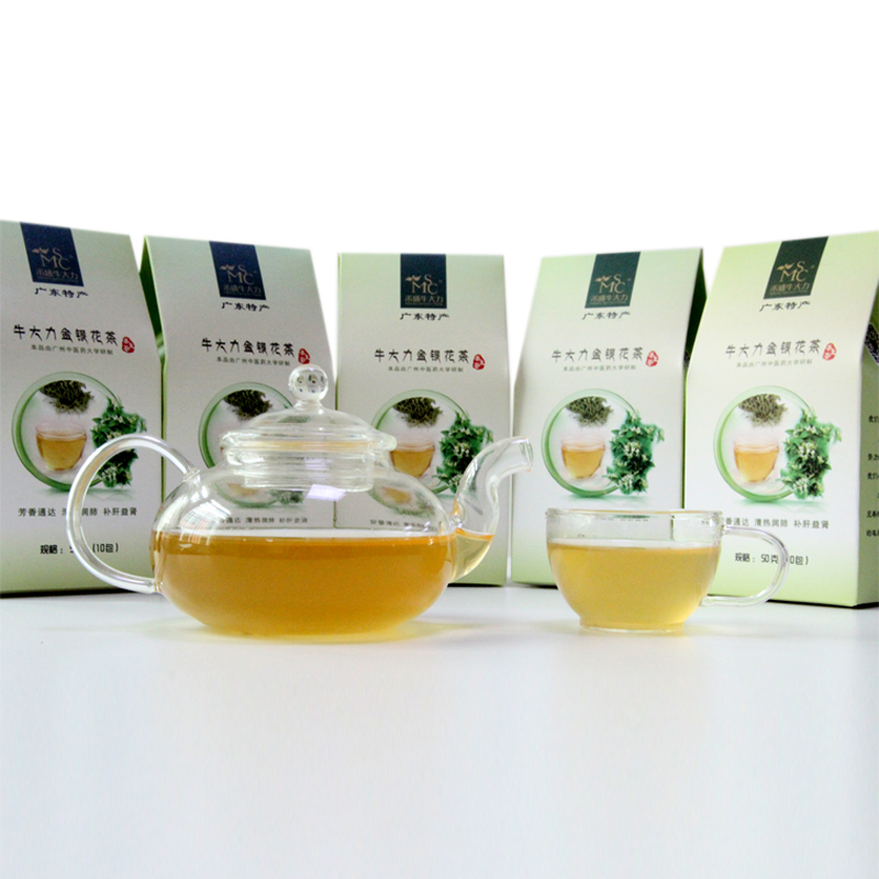 禾盛 广东特产 牛大力金银花茶 牛大力 金银花茶 袋泡茶 养生茶