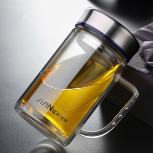 富光双层大容量玻璃杯