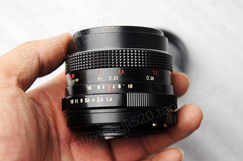 262#潘泰康 pentacon 50mm 1.8 镜头 红字mc 多层镀膜