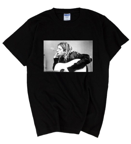 科特柯本 kurt cobain nirvana涅磐 男女同款 摇滚乐队 短袖t恤