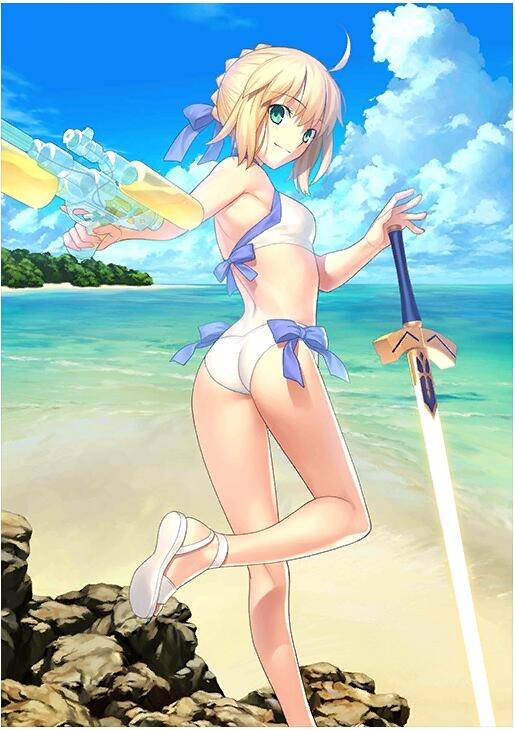 furyu fgo saber 泳装水着水枪 archer 景品 手办 日版正版预定