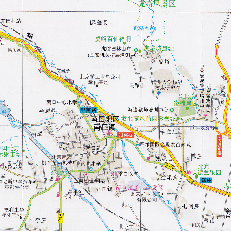 昌平区地图 新版北京市昌平区交通旅游图(内附详细的进出城区公交线路