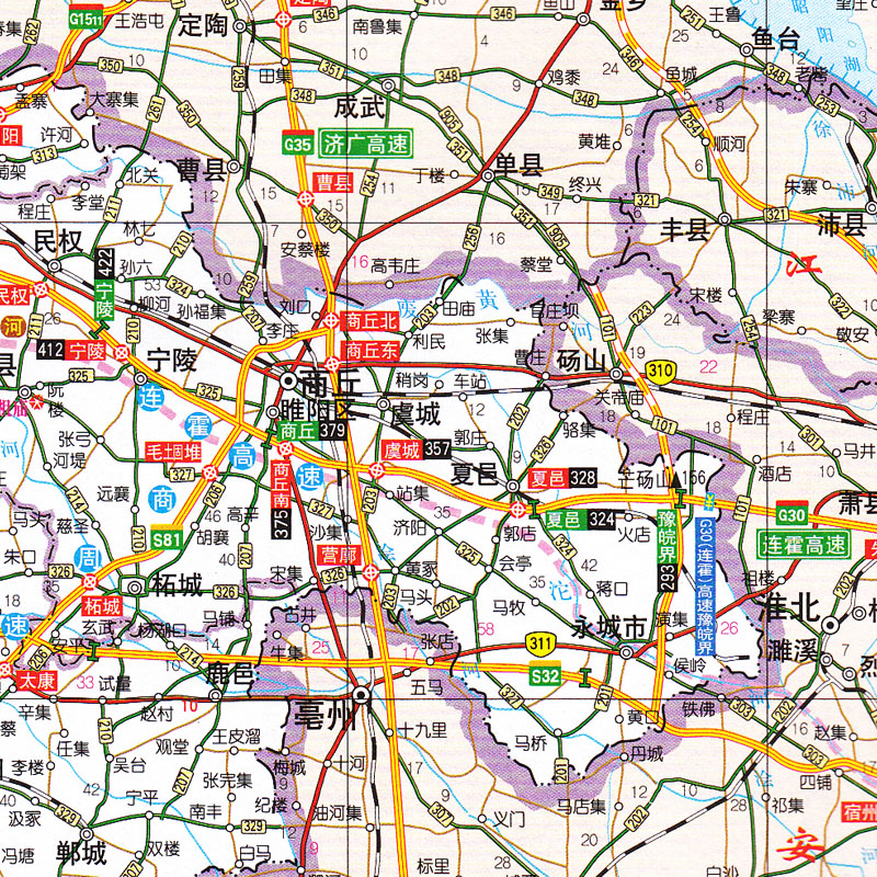 2017新版 河南及周边地区公路里程地图册 公路地图 中国公路里程地图