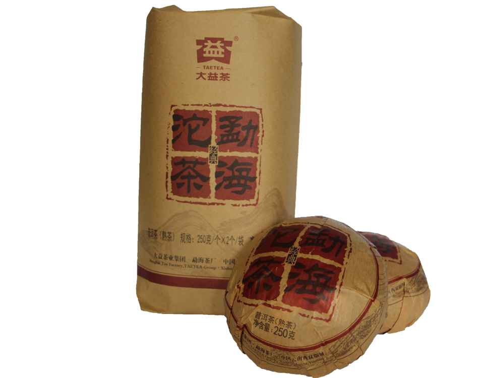 大益茶叶 普洱茶熟茶茶沱2015 500g袋1501 250g*2勐海沱茶熟普洱
