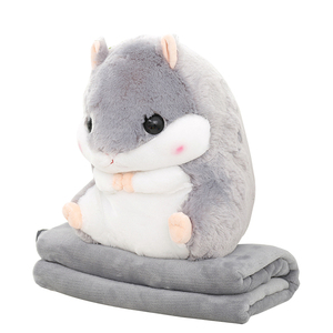 仓鼠龙猫午睡枕空调毯