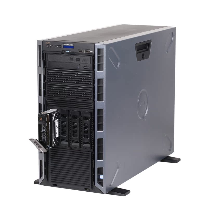 戴尔/dell t330 塔式服务器 e3-1220 v5/4g/1tb 热拔插 新品 4盘