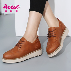 百搭韩版布洛克学生女鞋