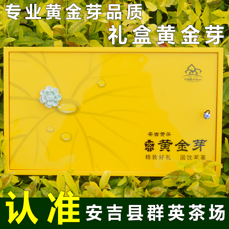 安吉白茶新品种黄金芽礼盒装2016年正宗雨前一级黄金芽春茶绿茶