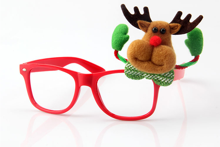 圣诞装饰品儿童礼物个性创意眼镜 节日装饰圣诞节用品小礼品头饰