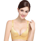 拉丝性感光面调整型内衣无钢圈聚拢文胸无痕收副乳女士胸罩