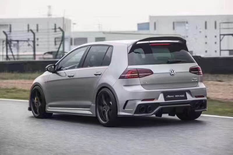 大众高尔夫7 golf7碳纤维尾翼 高尔夫7r gti rline mk7改装顶翼