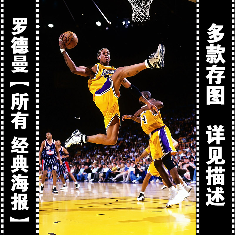 罗德曼海报定做 超大巨幅真人壁纸 nba篮球球星全明星14608c