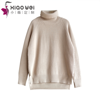 南瓜谷\/梧桐树下\/五色高领宽松慵懒高领套头毛