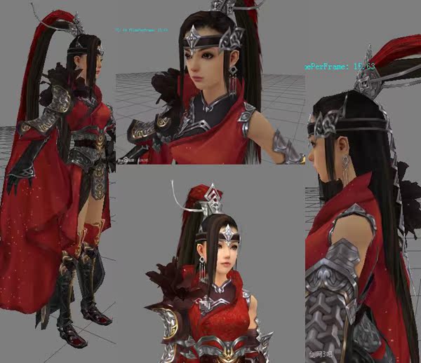 cosplay假发 cos假毛 剑网三 破虏 军娘 古装女款 定做假毛