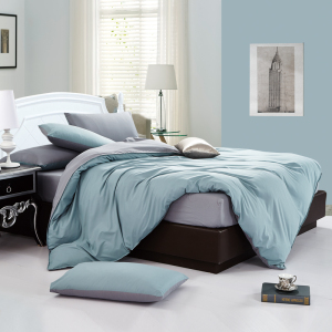 简约纯色全棉磨毛四件套