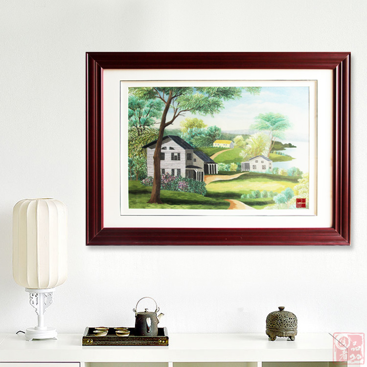 湘绣精品 三羊开泰 书房走廊纯手工刺绣成品客厅画装饰画礼品成品