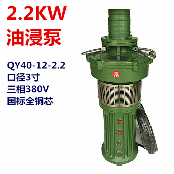2kw3寸潜水泵油浸泵农用抽水排灌qy40-12-2.2三相380v