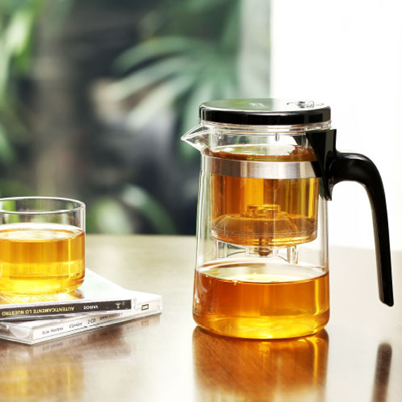 尚明飘逸杯茶道杯泡茶壶 高硼硅耐热玻璃茶壶功夫纯手工e01 t101