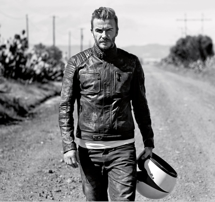 限时代购,belstaff,贝克汉姆上身同款画报款超限量真皮机车皮衣