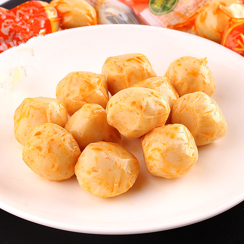 海望章鱼丸子500g散称 即食海鲜虾味鱼丸贡丸小丸子特产休闲零食