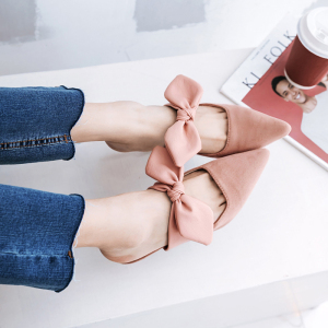 室外蝴蝶结时尚拖鞋