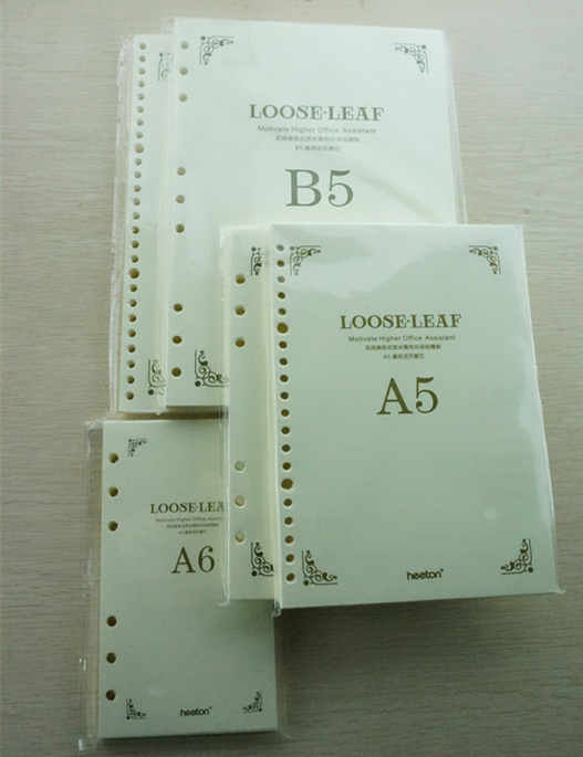 16k和25k对比的图片,16k和b5对比的图片 活页本替芯 笔记 a5 a6 b5 48 25k 16k 6孔9孔20 26孔