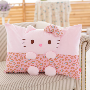 凯蒂猫 hellokitty kt 情侣枕巾枕头套可拆洗单人枕套毛绒法兰绒