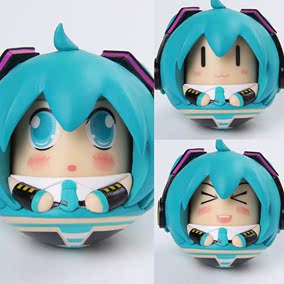 初音miku 未来蛋蛋酱初音系列不倒翁3款替换表情公仔动漫手办