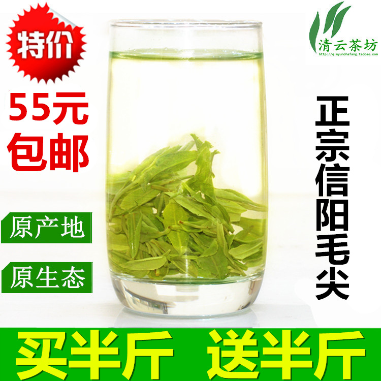 毛尖2016新茶叶绿茶信阳毛尖春茶清云茶坊自产自销买半斤送半斤