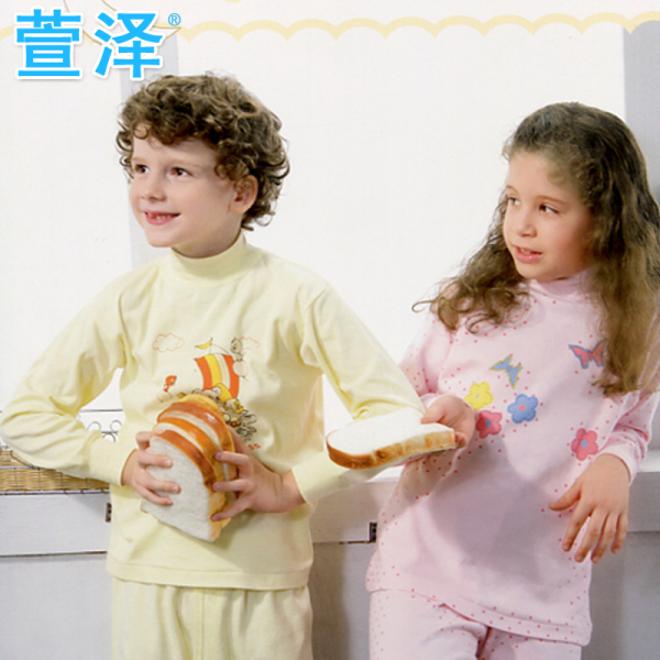 正品<em>女睡衣</em>上装 萱泽<em>儿童</em>内衣男童女童半高领