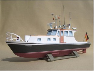 快艇 手工diy 益智玩具 立体组装 现代船模 游船 游艇 快艇 3d纸模型