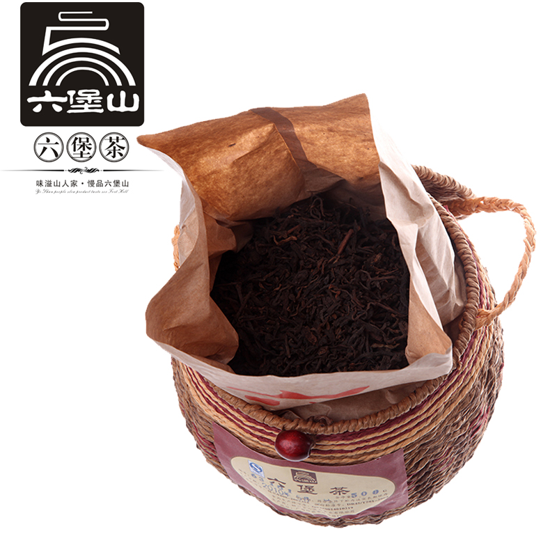 六堡山茶63101 黑茶 广西特产 六堡黑茶 六年陈 梧州六堡茶