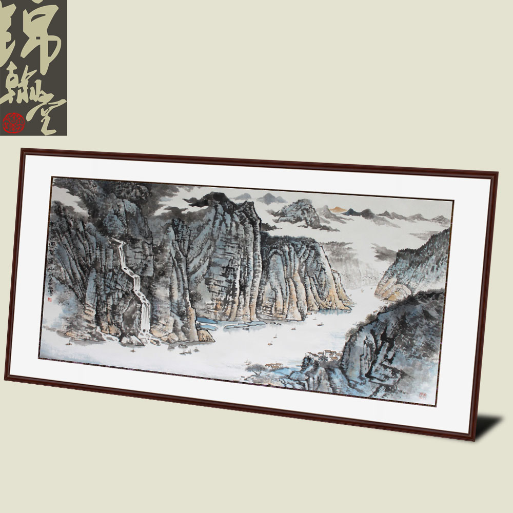 锦翰堂 鹤涛 国画山水《春山静居》山川风景山水画壁画