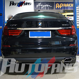 皇冠实体店bmw 宝马德国f07 5gt 535i改装550i 双边两出排气尾段