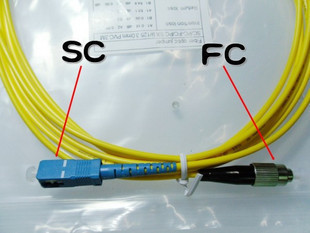 sc-fc sc-fc 3 米单模光纤跳线 光纤连接线 收发器 尾纤