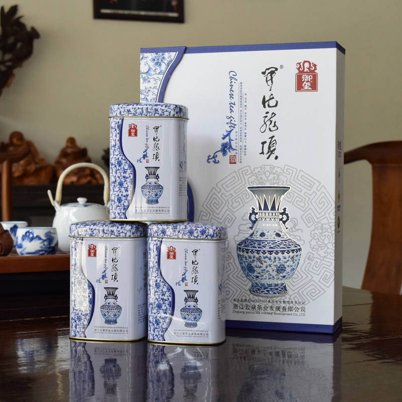 御玺明前茶绿茶茶叶2016新茶开化龙顶绿茶500克特级礼盒装高山茶