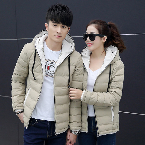 热销以纯 情侣棉衣男青年韩版_易购客 修身 春