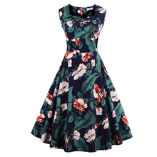 Sexy Party summer Dress 2017 Dresses Vintage 连衣裙大摆裙